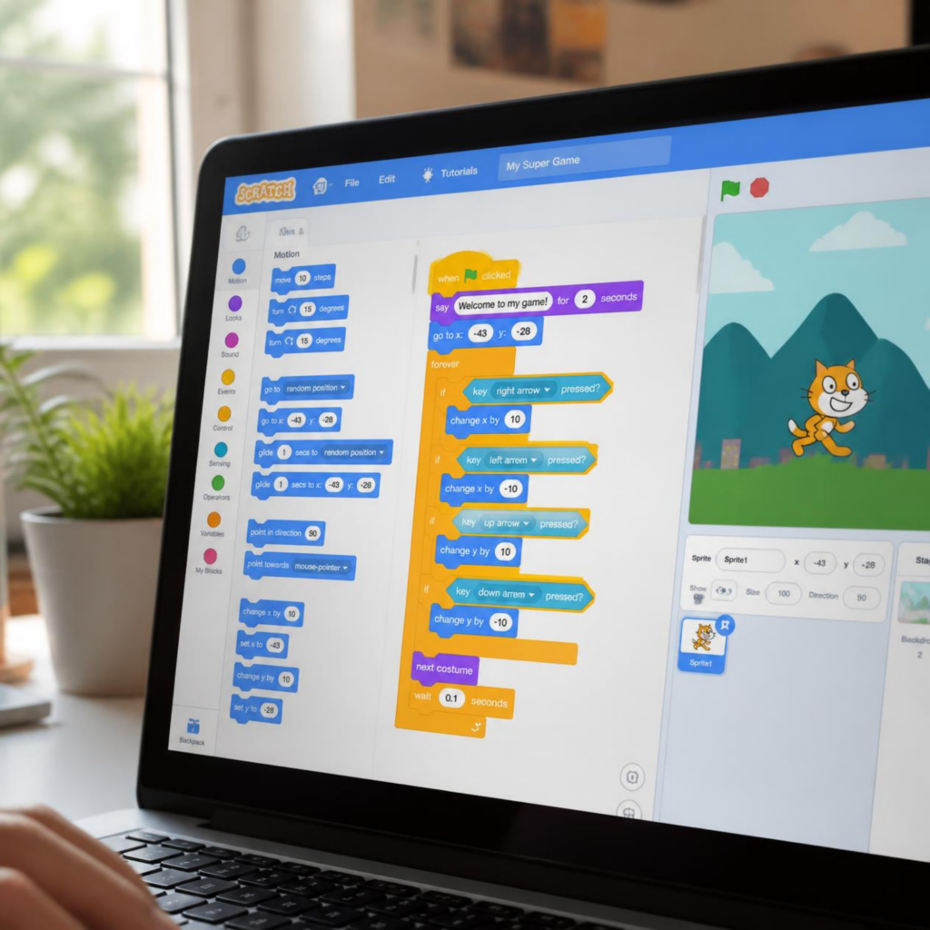 scratch programlama ile oyun ve animasyon kursu